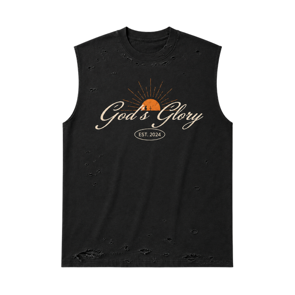 Gods Glory Distressed Sleeveless Tee
