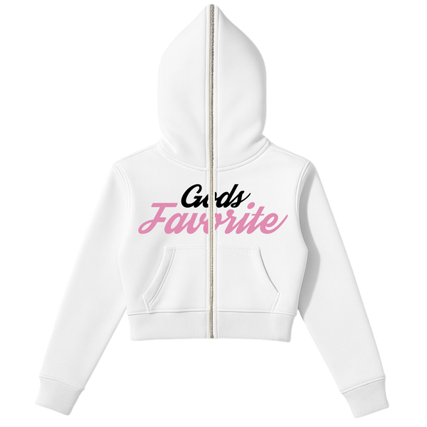 God's Glory - Full Zip Crop Top
