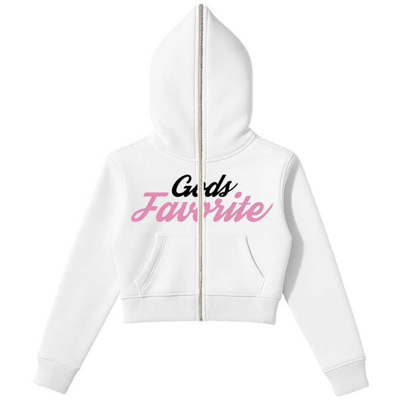 God's Glory - Full Zip Crop Top