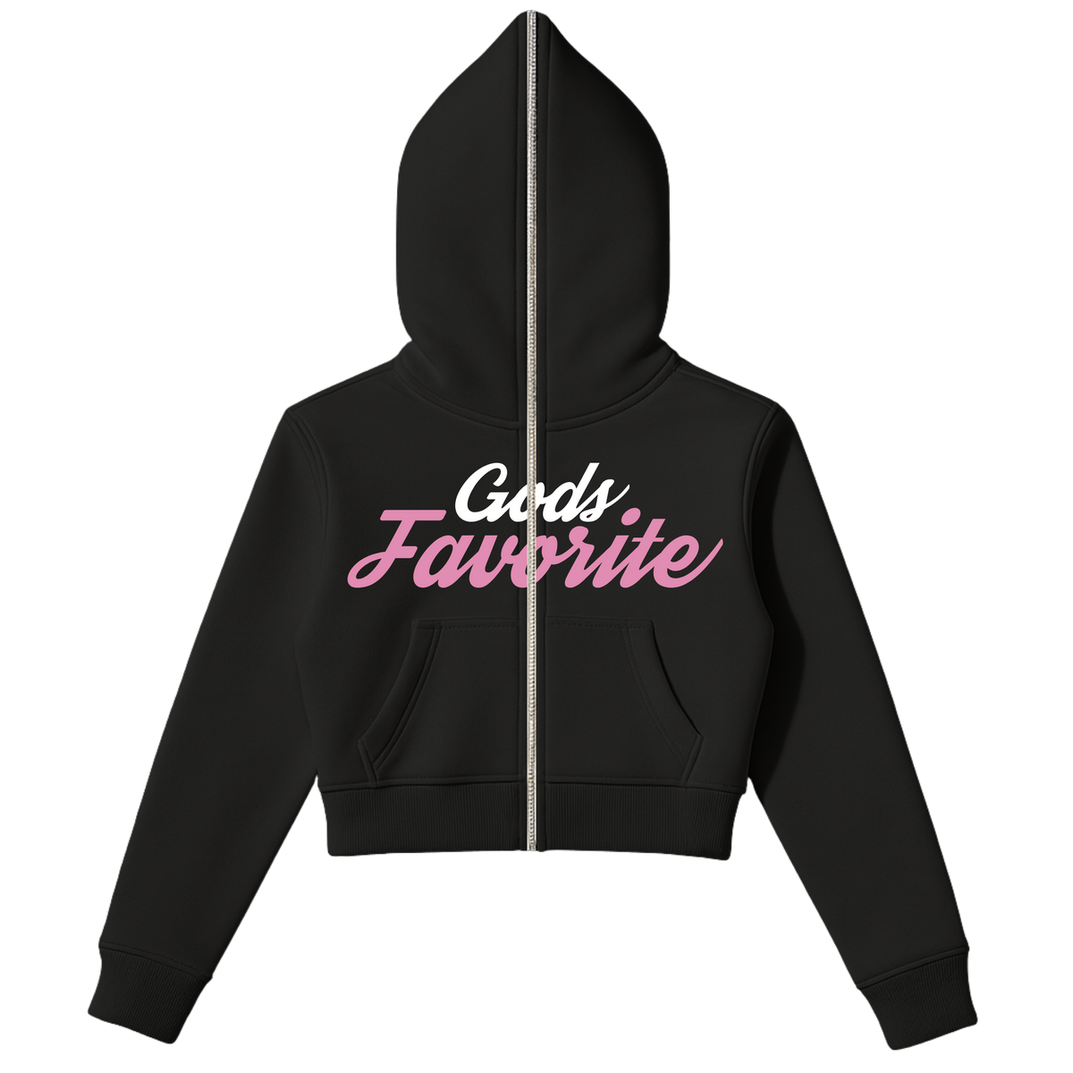 God's Glory - Full Zip Crop Top