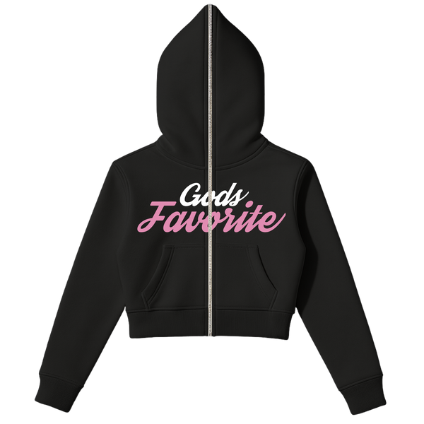 God's Glory - Full Zip Crop Top