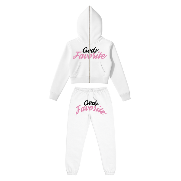 God's Glory - Crop Full Zip Jogger Set