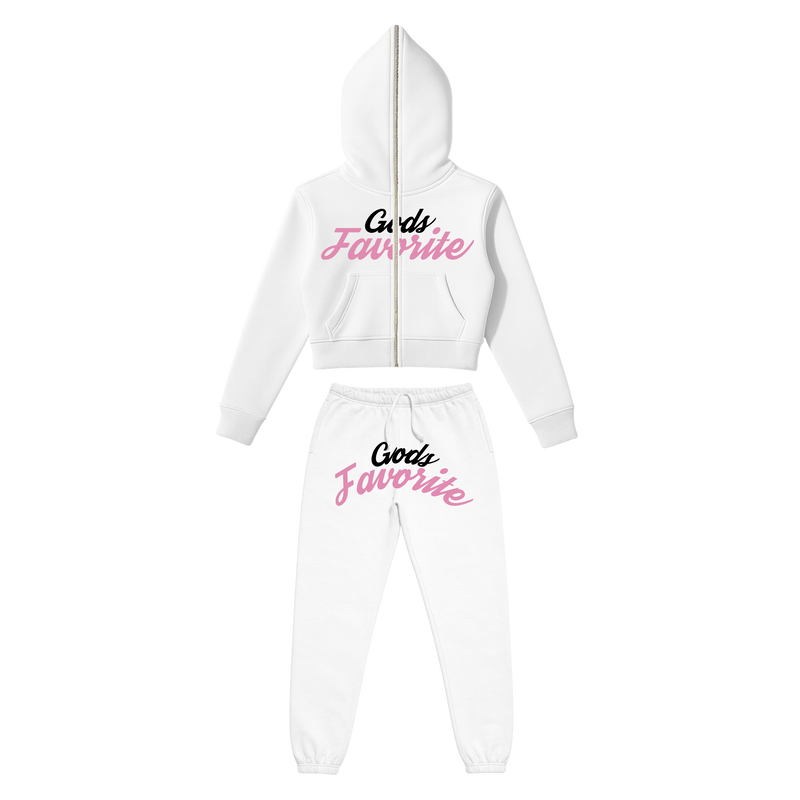 God's Glory - Crop Full Zip Jogger Set