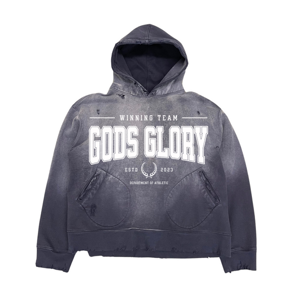 God's Glory Dept. Athletic Distressed Hoodie