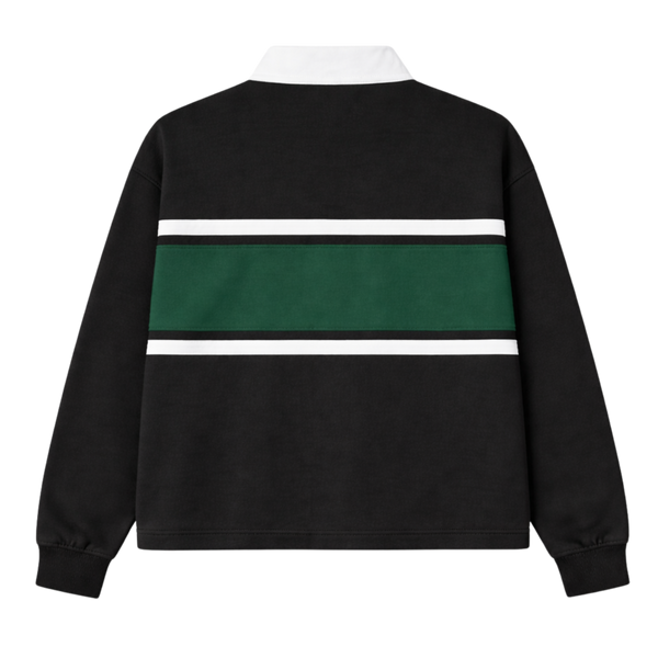 Varsity Rugby Polo - Black / Green