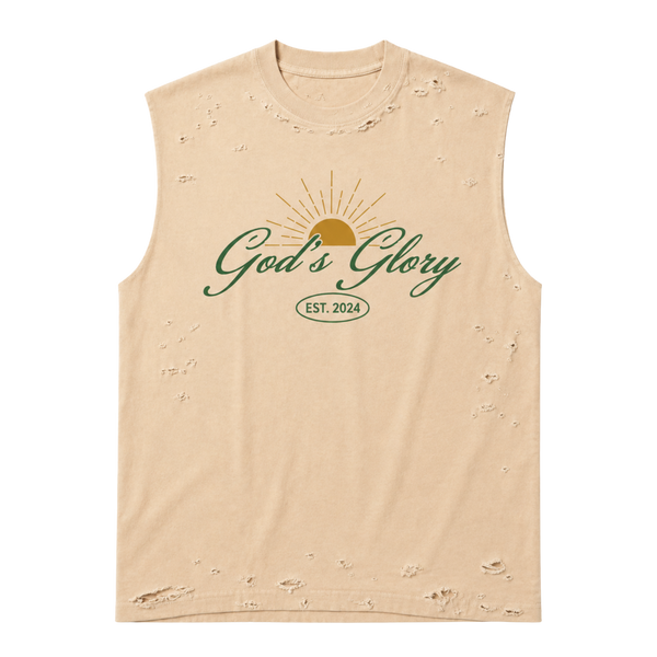 Gods Glory Distressed Sleeveless Tee