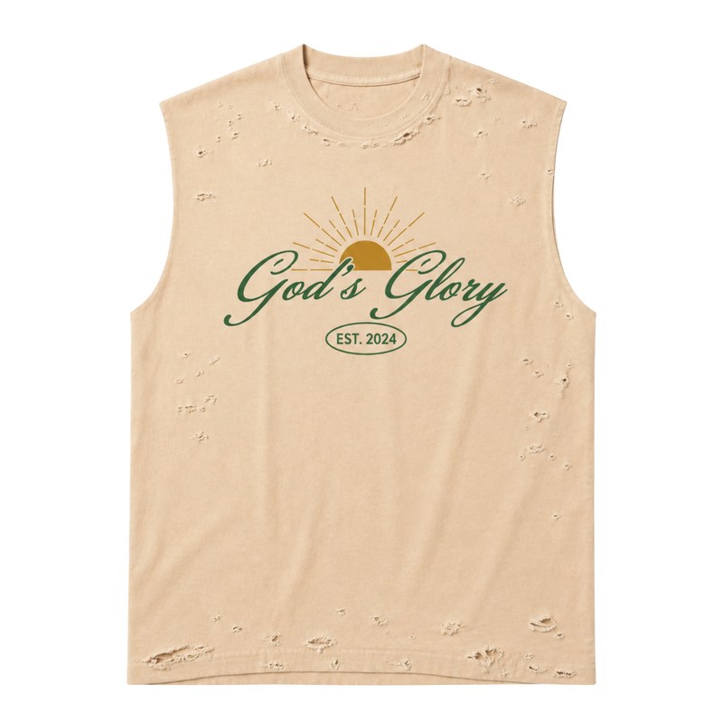 Gods Glory Distressed Sleeveless Tee