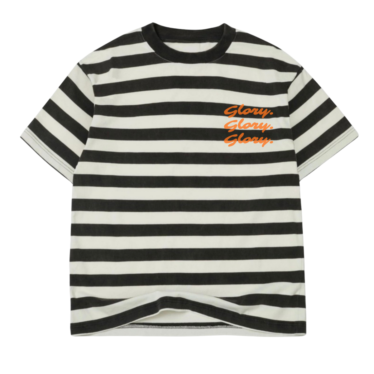 Striped "Glory. Glory. Glory." Tee