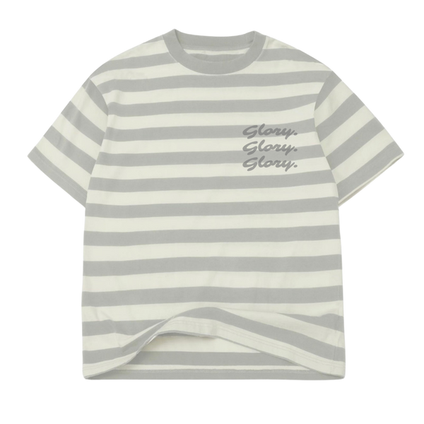 Striped "Glory. Glory. Glory." Tee