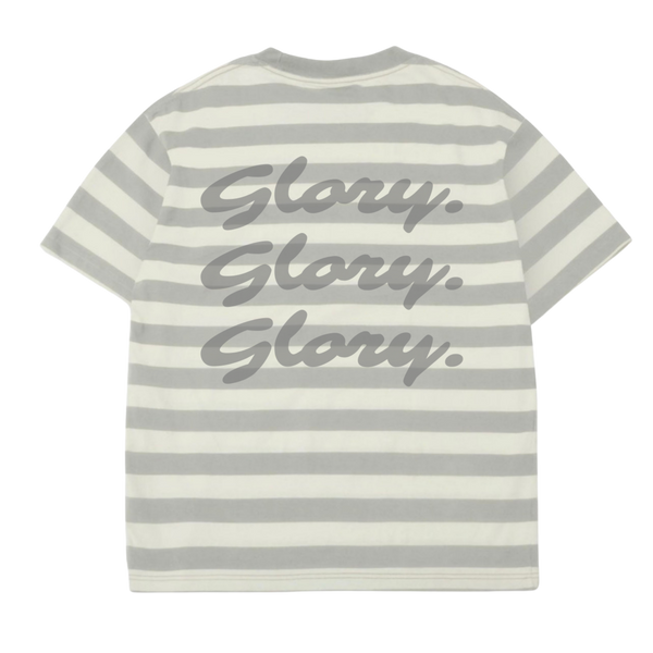 Striped "Glory. Glory. Glory." Tee