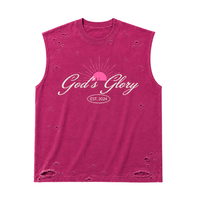 Gods Glory Distressed Sleeveless Tee