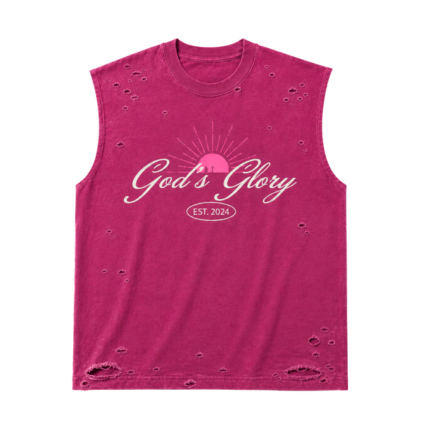 Gods Glory Distressed Sleeveless Tee