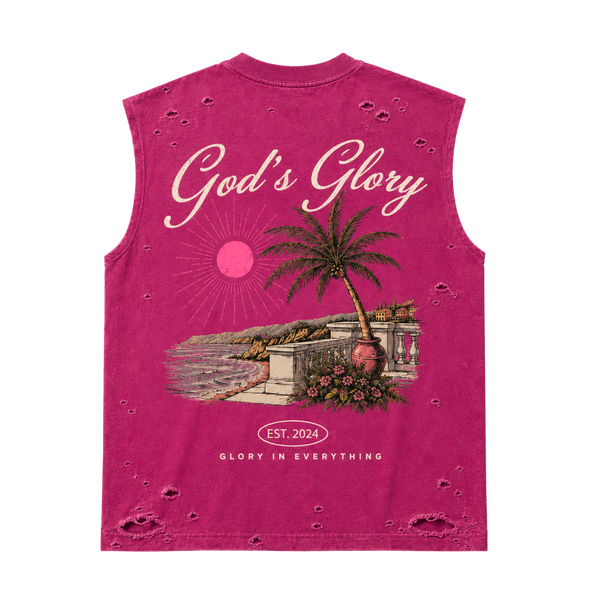 Gods Glory Distressed Sleeveless Tee