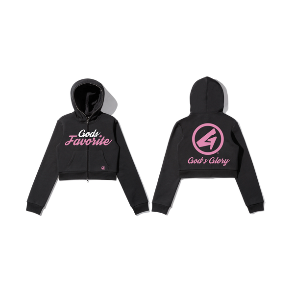 God's Glory - Full Zip Crop Top