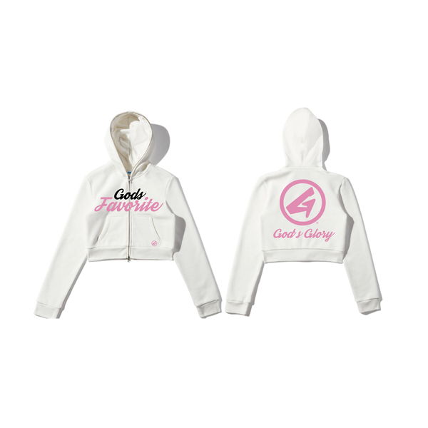 God's Glory - Full Zip Crop Top