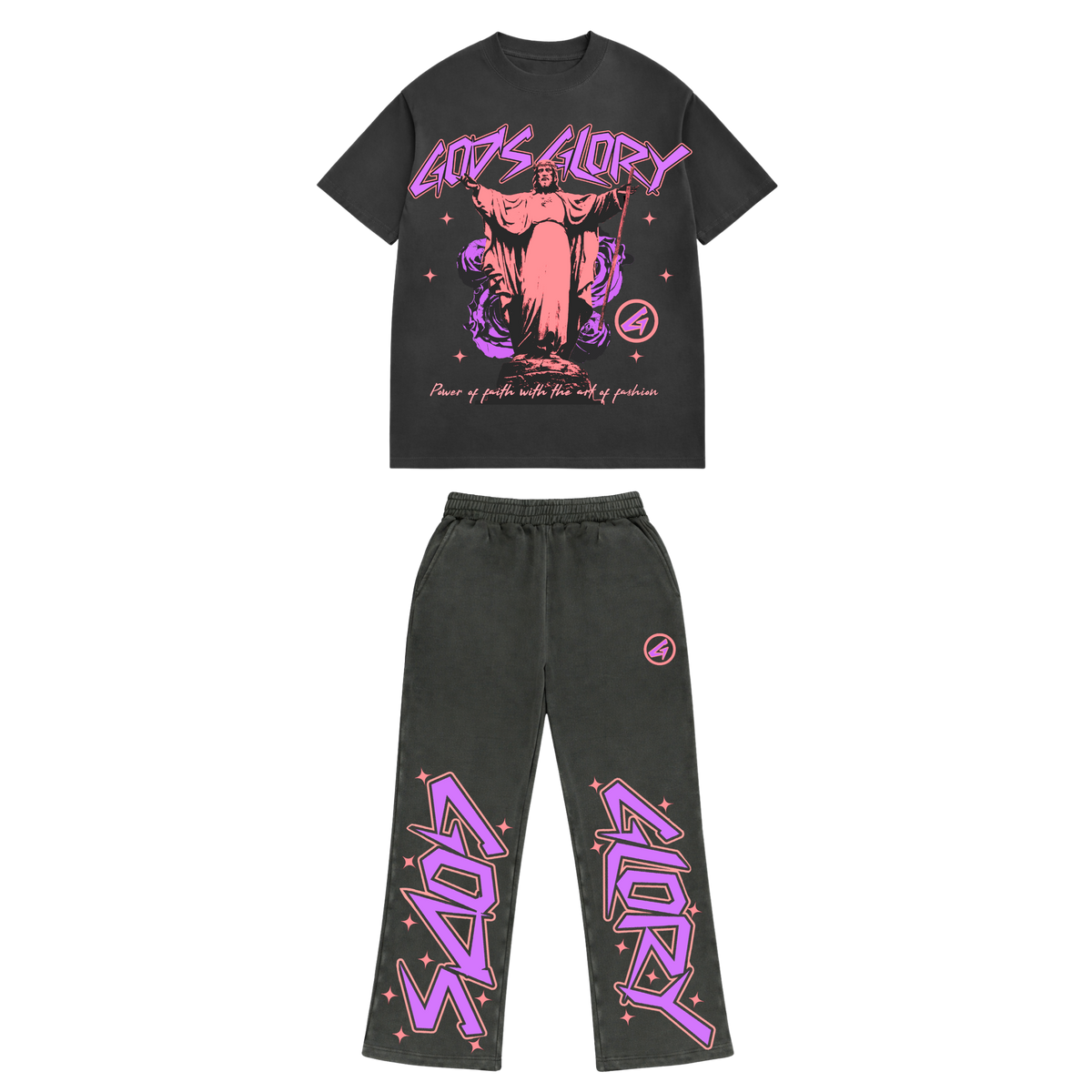 God's Glory - Limited Potassium Dyed Shirt + Flared Set