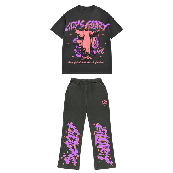 God's Glory - Limited Potassium Dyed Shirt + Flared Set