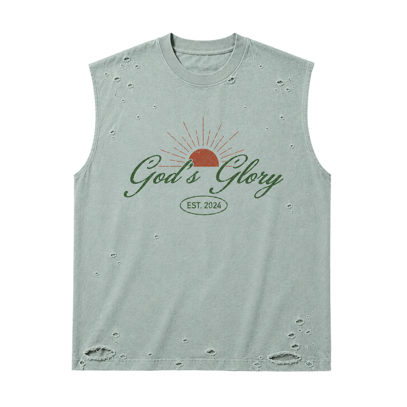Gods Glory Distressed Sleeveless Tee