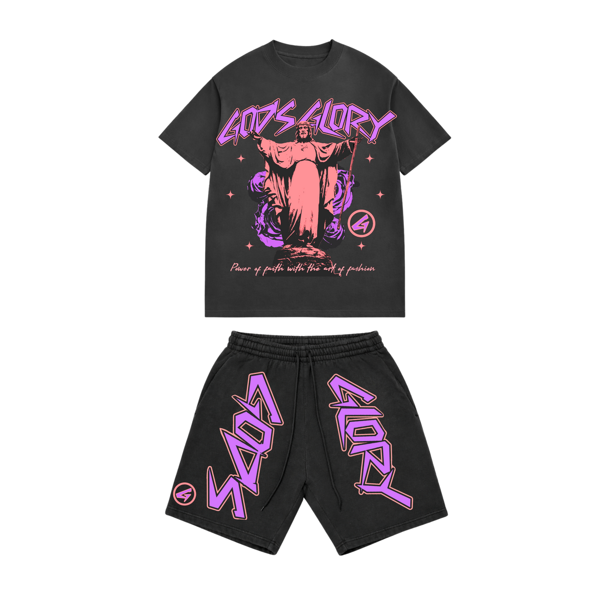 God's Glory - Limited Pigment Dyed T-Shirt + Short Set