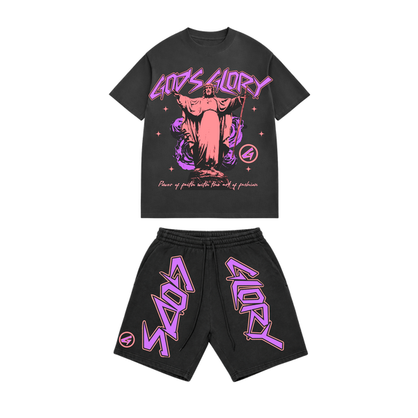 God's Glory - Limited Pigment Dyed T-Shirt + Short Set