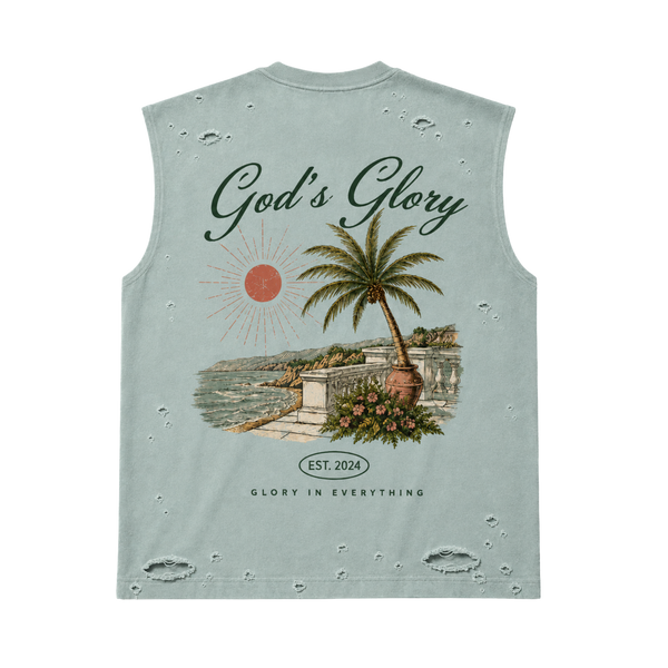 Gods Glory Distressed Sleeveless Tee