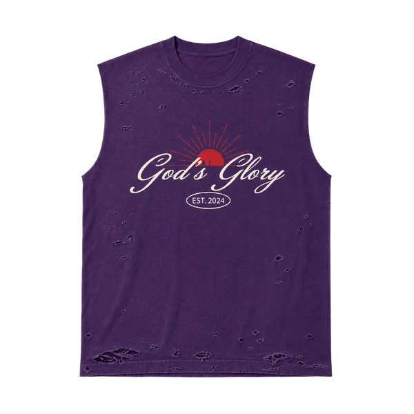 Gods Glory Distressed Sleeveless Tee
