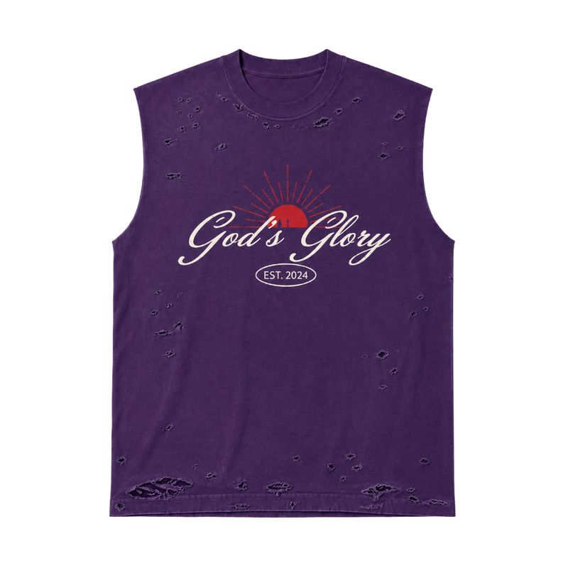 Gods Glory Distressed Sleeveless Tee