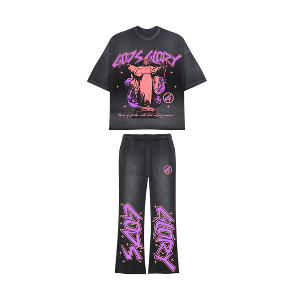 God's Glory - Limited Potassium Dyed Shirt + Flared Set