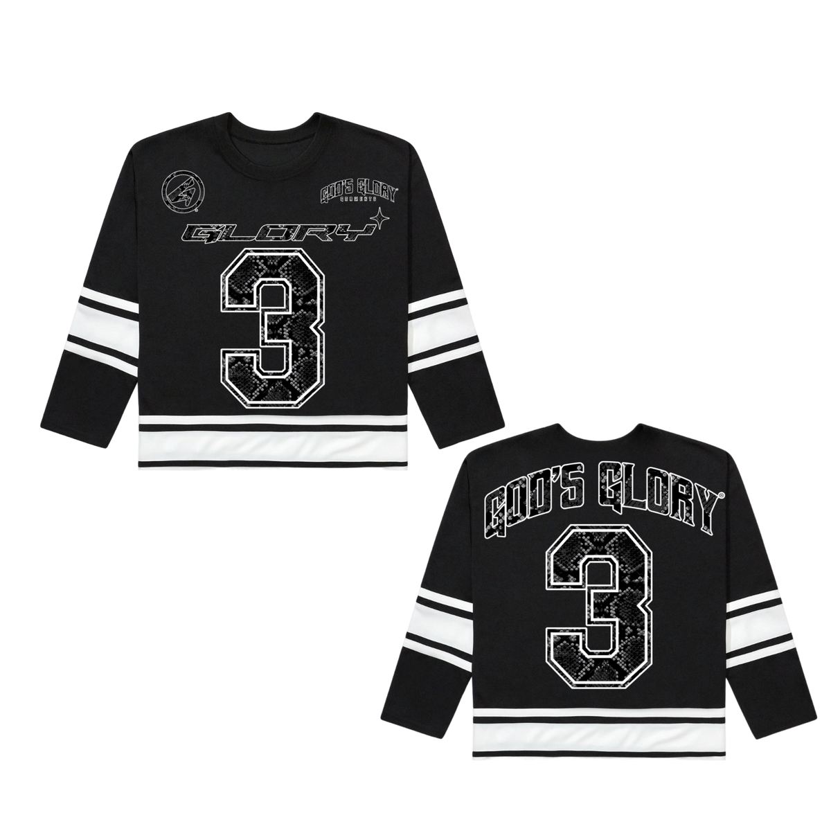 God's Glory - Cropped Hockey Jersey